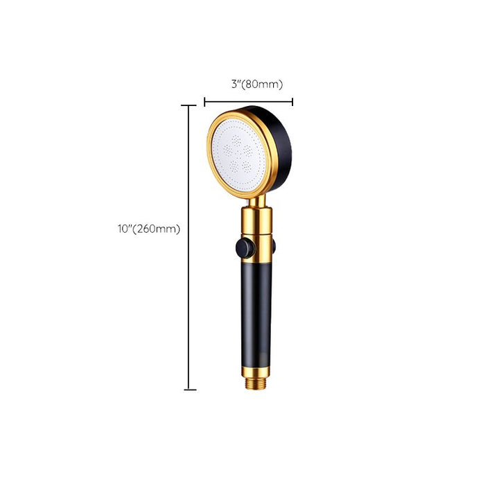 BowLift | Modern Metal Hand Shower in Black Water efficient round Shower Head