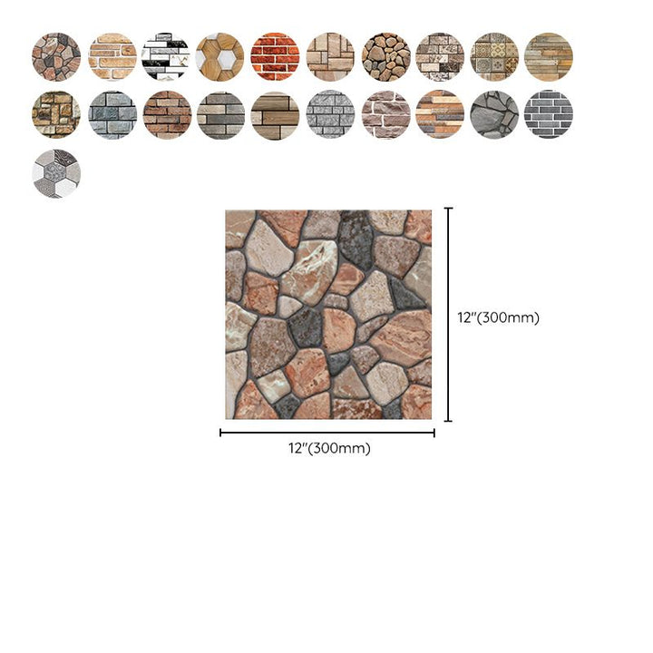 BowLift | Pattern Matte Color Stone Peel and Stick Mosaic Tile Peel and Stick Tile Set of 5