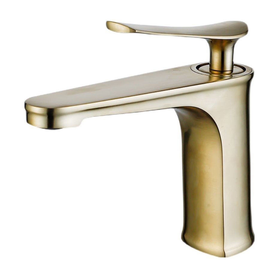 BowLift | 1 Handle Solid Copper Bathroom Sink Faucet Nordic Modern Vanity Faucet with Drain
