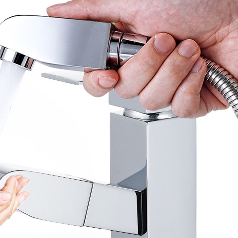 BowLift | Modern Retractable Single Handle Basin Faucet Bathroom Sink Faucet