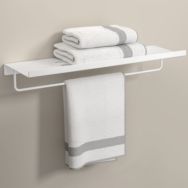 BowLift | Modern White Bathroom Accessory Set Bathroom Shelf Paper Holder Bathroom Accessory Kit