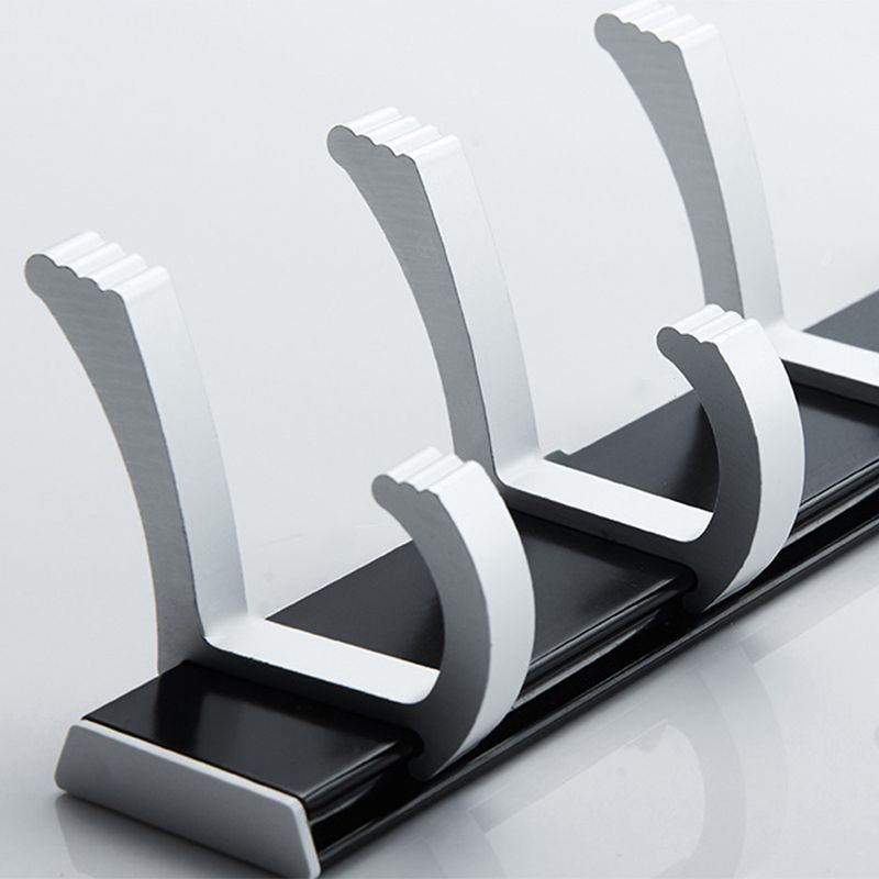 BowLift | Modern Bathroom Accessory Set Silver/Black Bathroom Accessory Kit