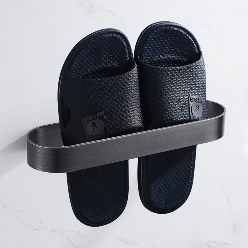 BowLift | 2-piece modern bathroom hardware set in gold/black, towel holder