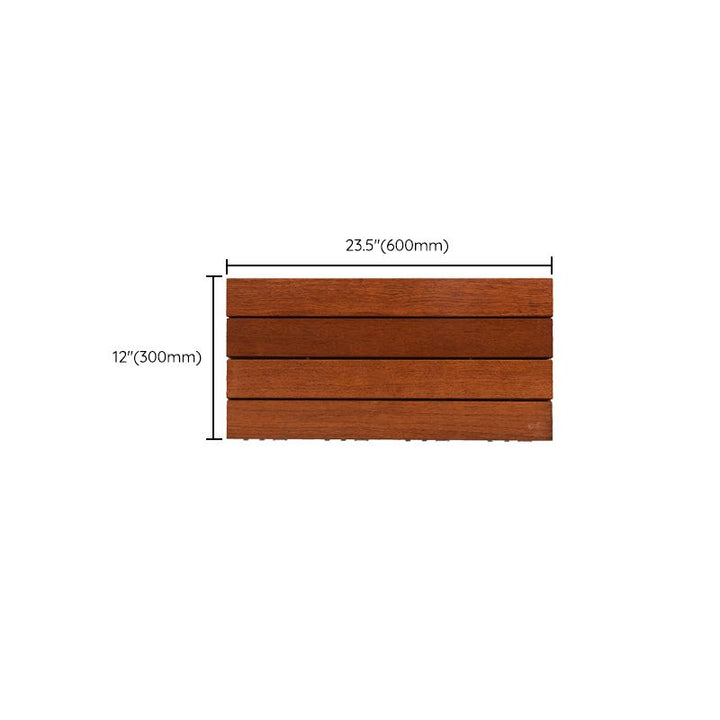 BowLift | 4-Slat Wood Deck/Patio Floor Tiles Interlocking Installation Floor Tiles