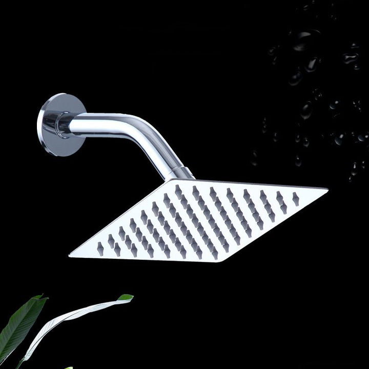 BowLift | Square Stainless Steel Showerhead in Silver 6-Inch Fixed Showerhead