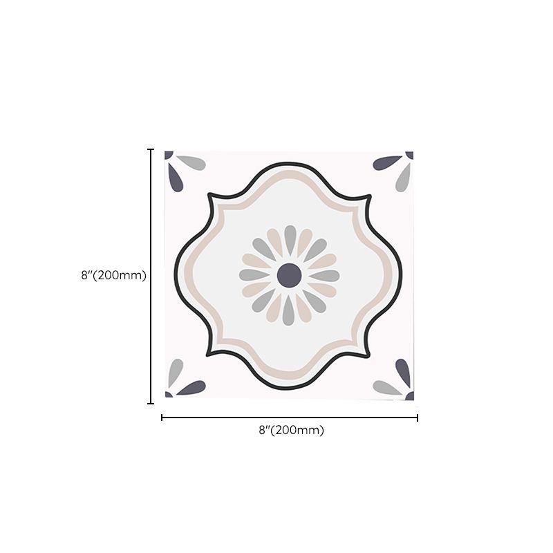BowLift | Square Indoor Vinyl Flooring Self-adhesive Flower Pattern Waterproof Vinyl Flooring