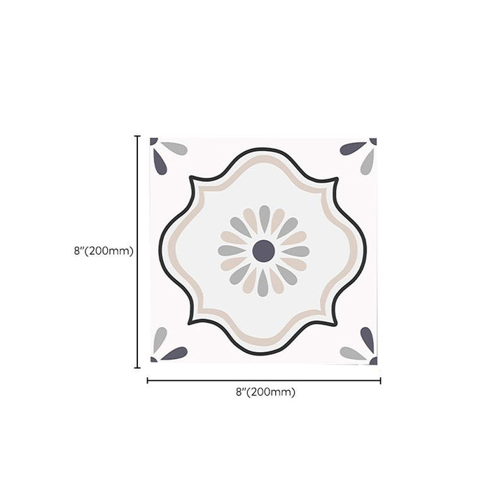 BowLift | Square Indoor Vinyl Flooring Self-adhesive Flower Pattern Waterproof Vinyl Flooring