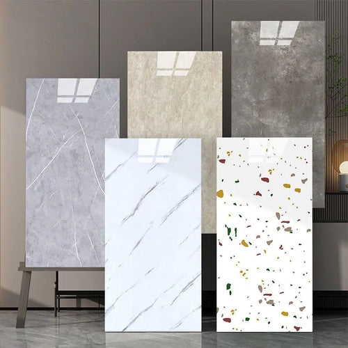 BowLift | Floor Wall Tiles Marble Pattern Wallpaper Rectangular Bathroom Kitchen Wallpaper