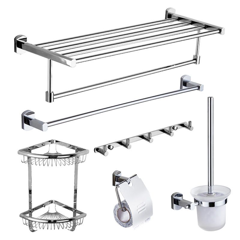 BowLift | Modern bathroom accessory set Stainless steel bathroom shelf Towel holder Bathroom accessory set