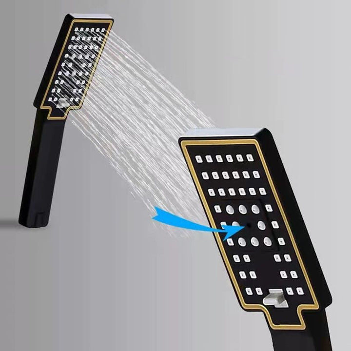 BowLift | Modern adjustable swivel shower head metal shower fixture on the wall