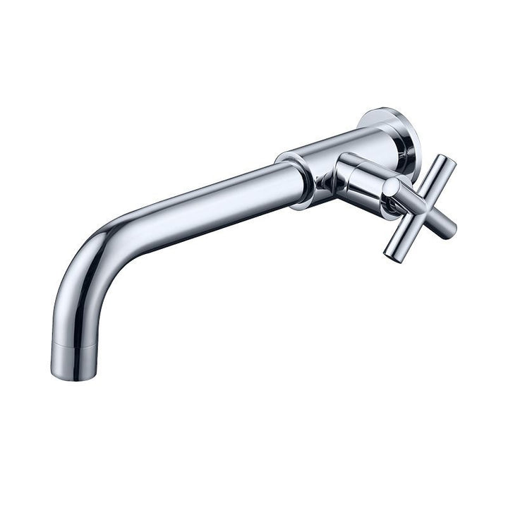 BowLift | Glam Wall-mounted Bathroom Faucet Copper Single Handle Low Arc Basin Faucet for Bathroom