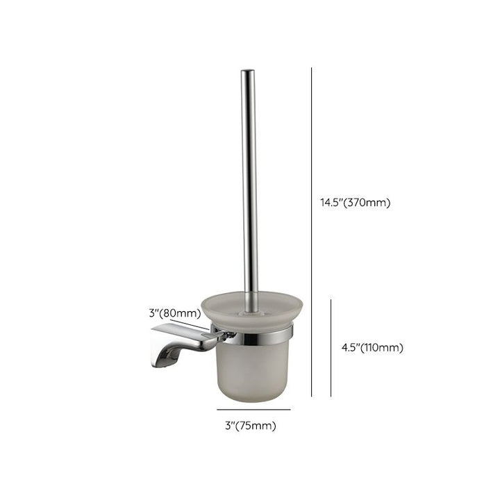 BowLift | Modern Bathroom Hardware Paper Holder Bathroom Shelf Silver Bathroom Accessory Set