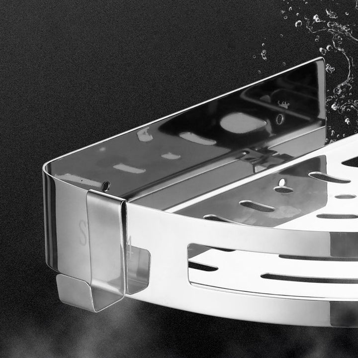 BowLift | Modern Stainless Steel Bath Accessory Set Rectangular & Triangular Bath Shelf