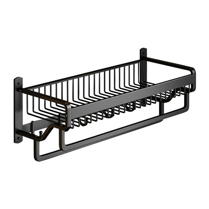 BowLift | Matt Black 2-piece modern bathroom accessories as a single item or as a set with bath shelf