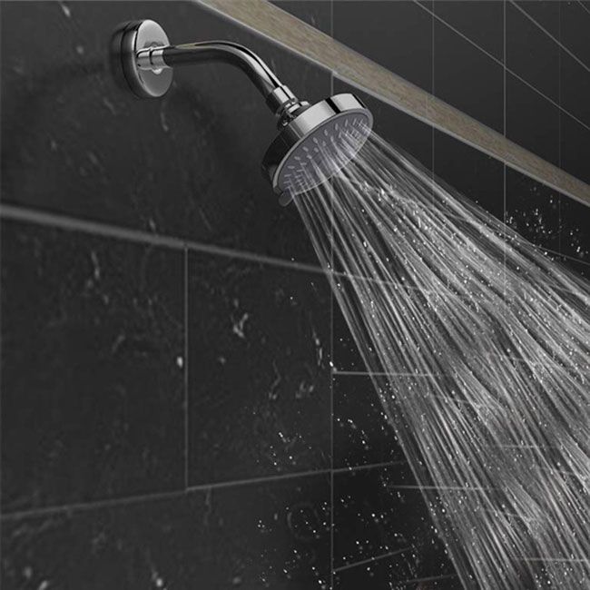 BowLift | Modern Standard 5 Settings Shower Head Round Metal Adjustable Spray Pattern Shower Head