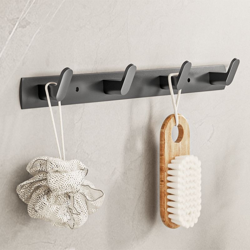 BowLift | Modern bathroom accessory set Bathroom shelf Towel bar gray bathroom accessory set