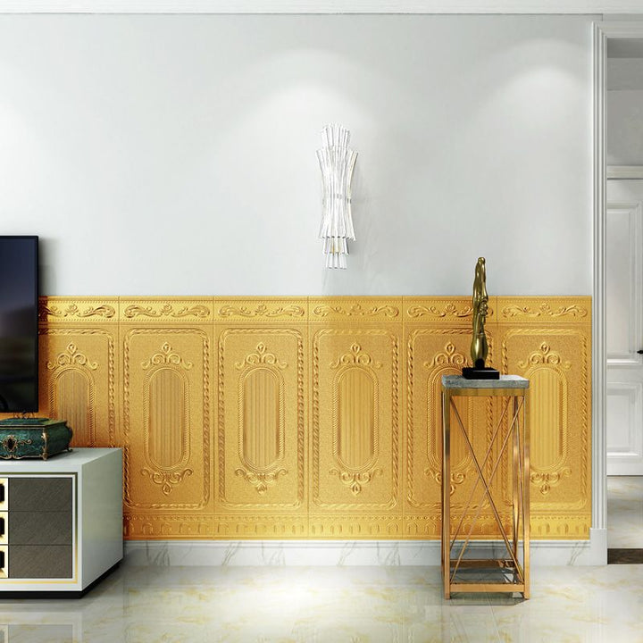 BowLift | Glam Style Wall Cladding Living Room Peel and Stick 3D Embossed Waterproof Wall Cladding