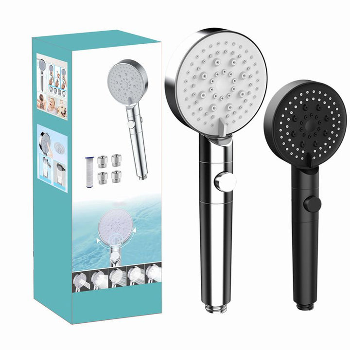 BowLift | Modern Handheld Supercharged Showerhead Round Turbo Spray Head