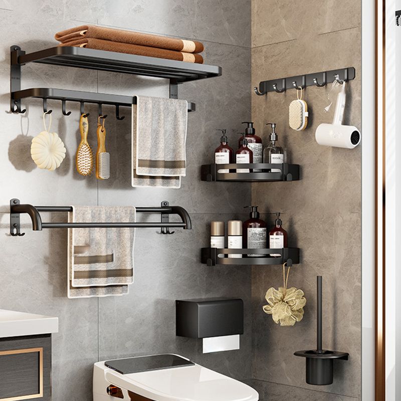 BowLift | Matt black bathroom accessory set Modern bathroom accessory hardware set