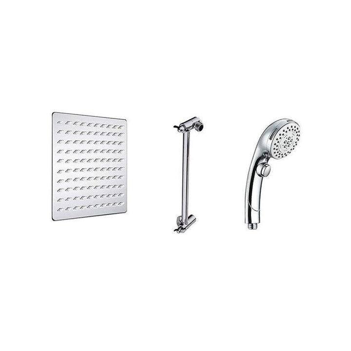 BowLift | Stainless Steel 8 Inch Shower Set 5 Sprays Handheld Showerhead Shower Arm