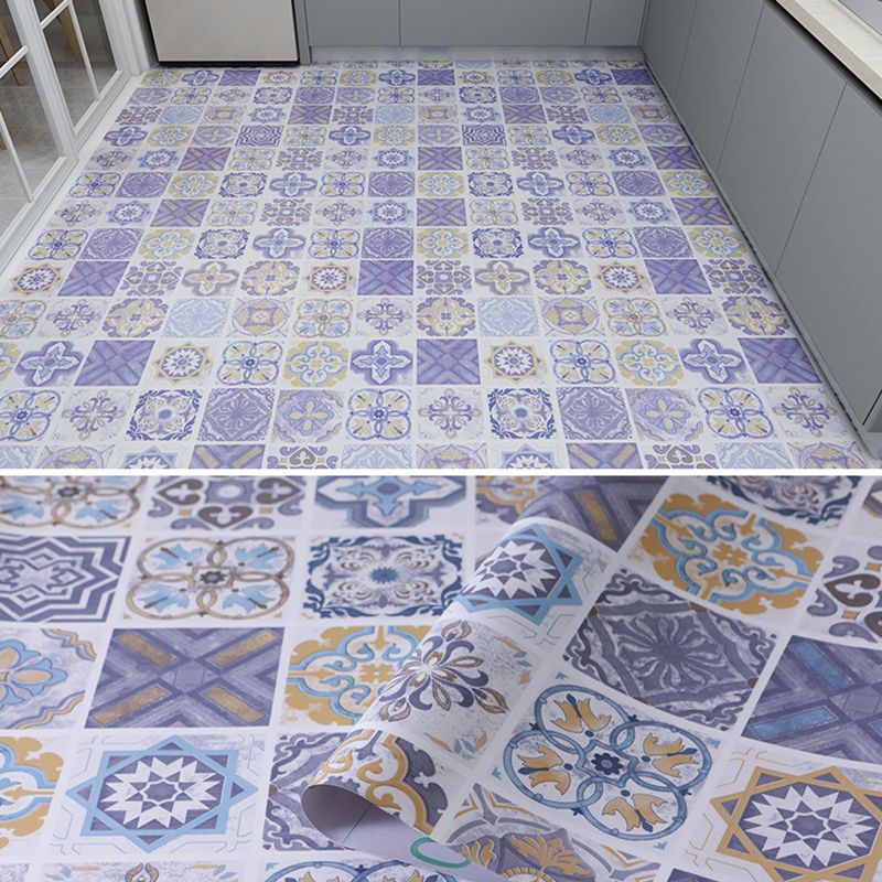 BowLift | Modern vinyl floor planks for peeling and sticking Geometrically printed PVC flooring