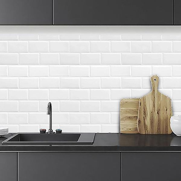 BowLift | Square Peel & Stick Tile Stone Composite Tile for Kitchen Backsplash
