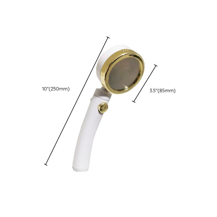 BowLift | Contemporary Shower Head Square Golden Bathroom Handheld Shower