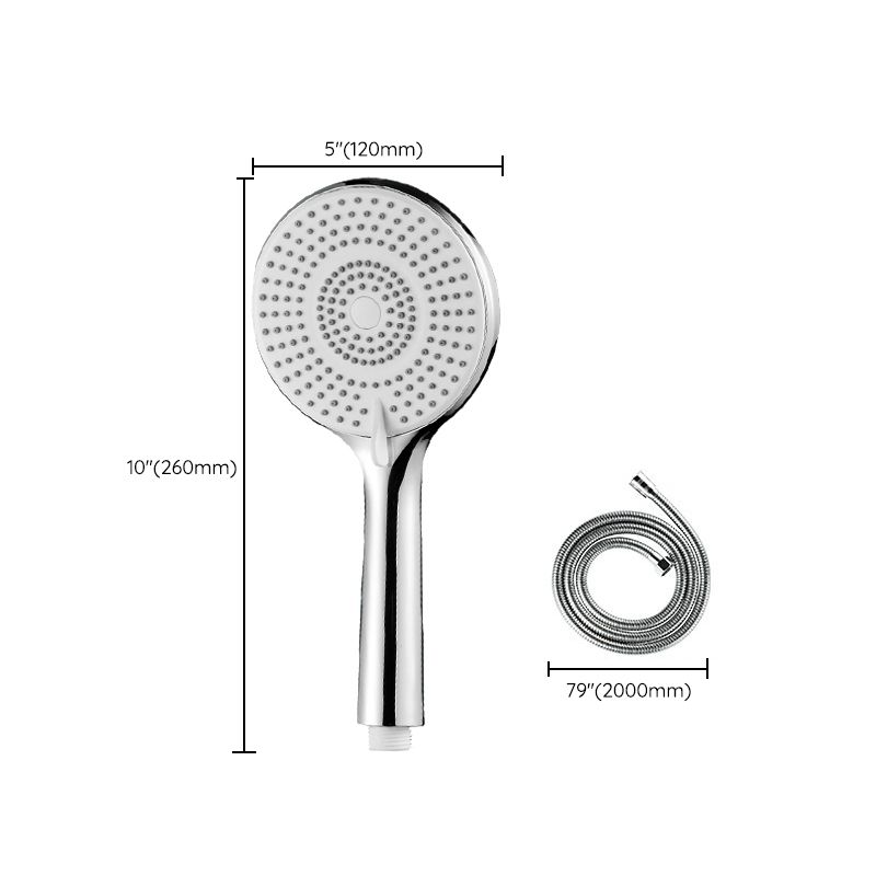 BowLift | Round Shower Head Plastic Handheld Shower with Adjustable Spray Pattern