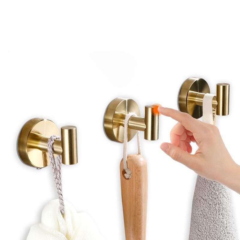 BowLift | Modern Bathroom Accessory Set Metal Coat Hooks in Polished Chrome/Gold