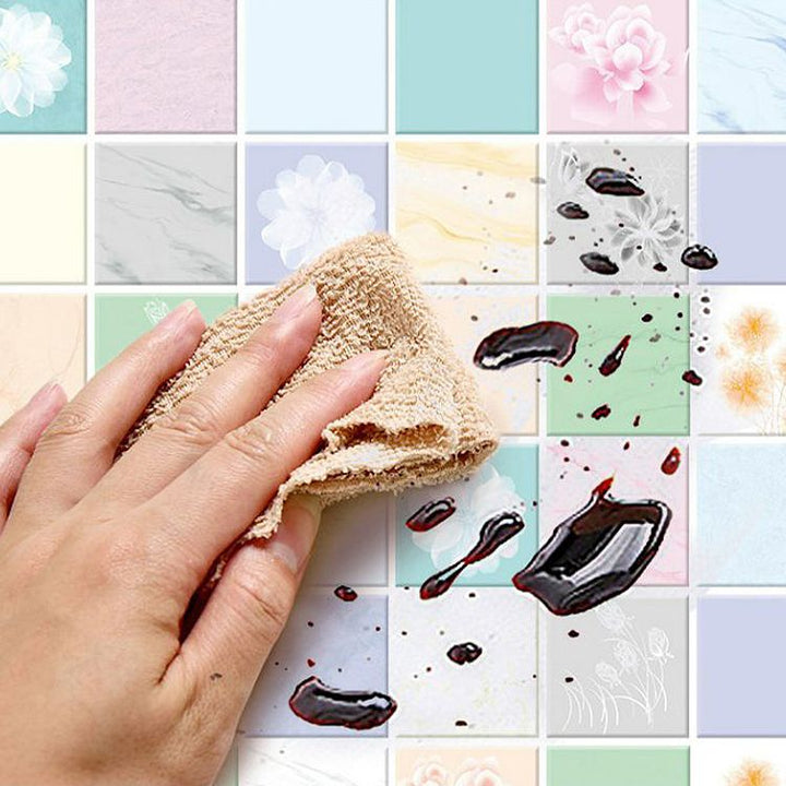 BowLift | Modern Peel & Stick Field Tile Plastic Wallpaper for Backsplash Wall