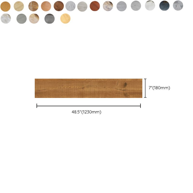 BowLift | Rectangle PVC Floor Covering Peel and Stick Wood Look Smooth Vinyl Flooring