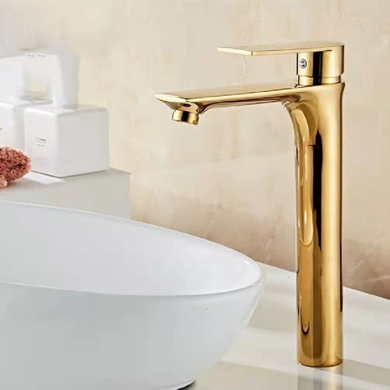 BowLift | Glam Vessel Sink Faucet Brass Lever Handles with Water Hose Sink Fitting