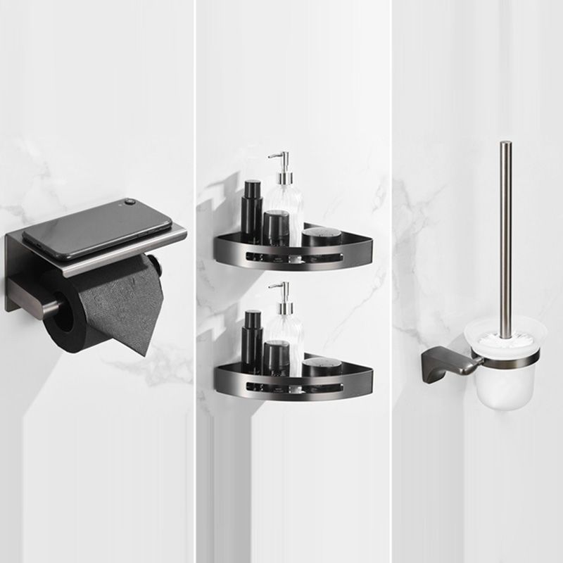 BowLift | Modern Bathroom Accessories Hardware Set Gray Bathroom Accessories Set