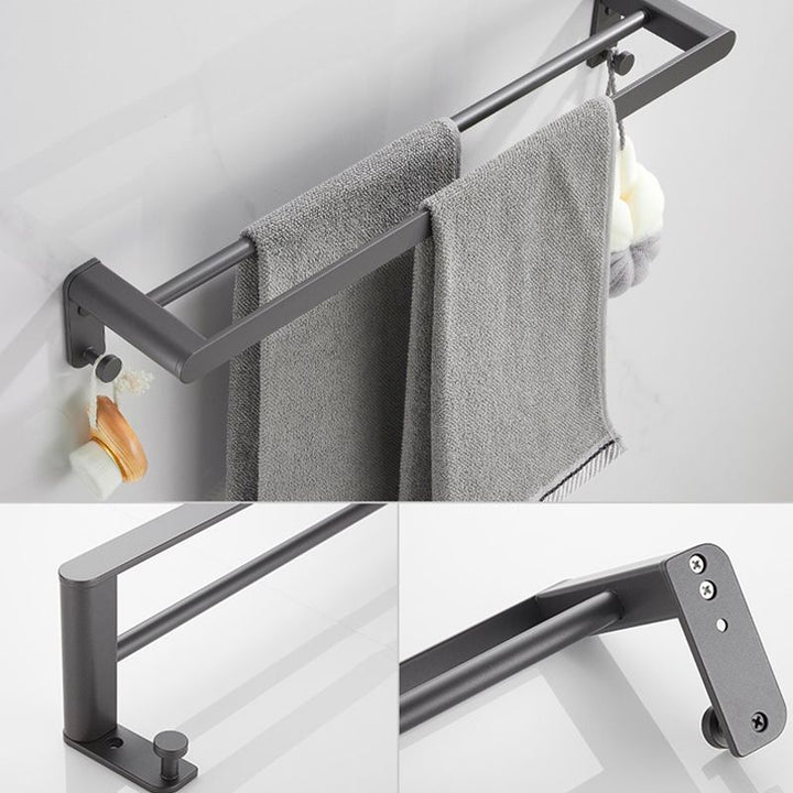 BowLift | Modern Gray Bathroom Accessory As a Single Piece or As a Set Made of Metal