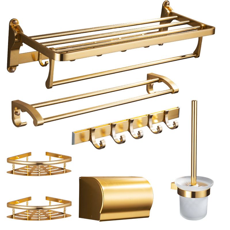 BowLift | Gold 7-piece Bathroom Accessory Set Vintage Bathroom Accessory Set