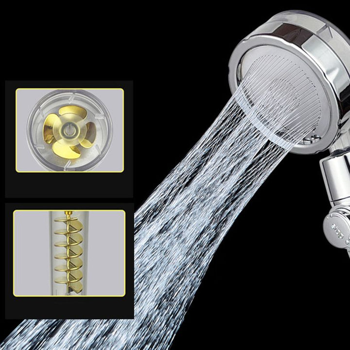 BowLift | Modern Round Handheld Showerhead Rain Spray Head made of Plastic