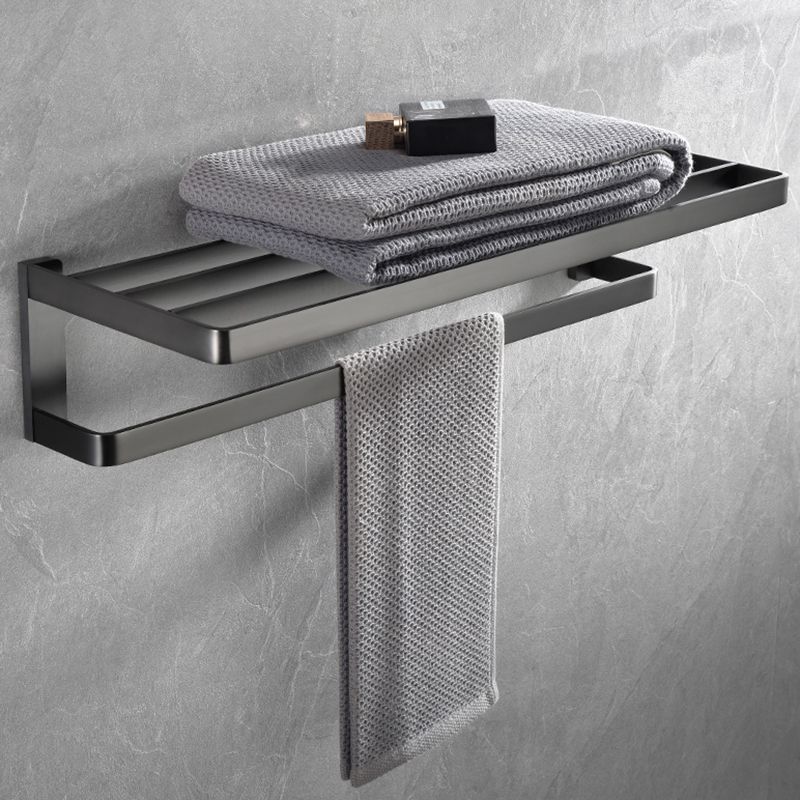 BowLift | Gray metal modern bathroom accessories as a single piece or as a set