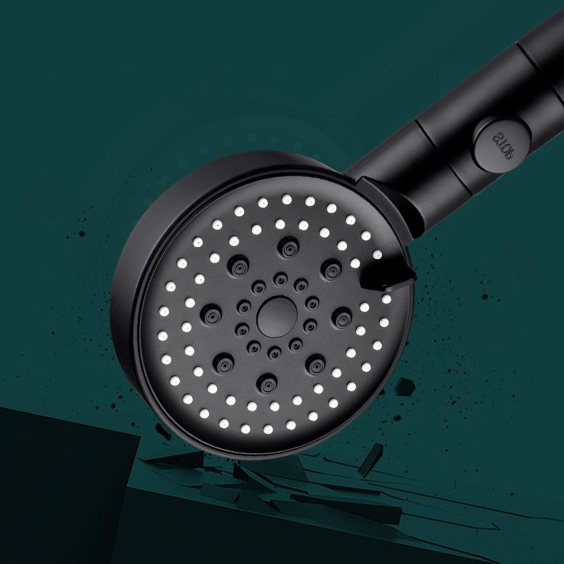 BowLift | Round Print Shower Head 6 Settings Adjustable Water Flow Handheld Shower Head