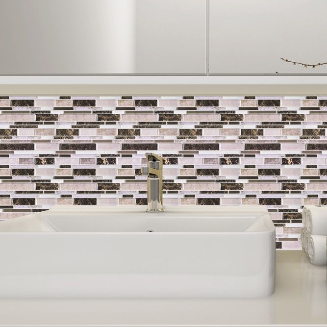 BowLift | Modern Peel and Stick Wall Tile PVC Offset Joint Peel and Stick Wall Tile