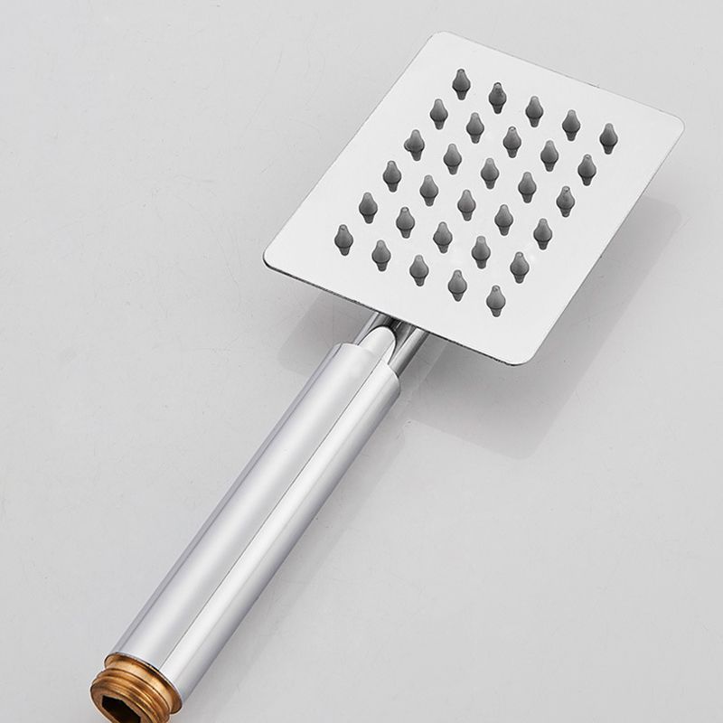 BowLift | Silver Square Double Shower Head Modern Water Filtration Wall Mounted Shower Head