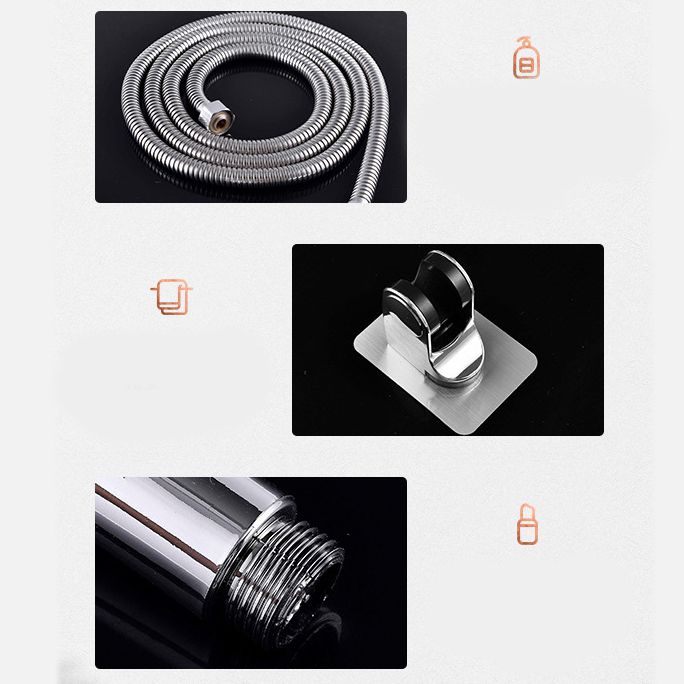 BowLift | Round Shower Head Plastic Shower Head with Adjustable Spray Pattern