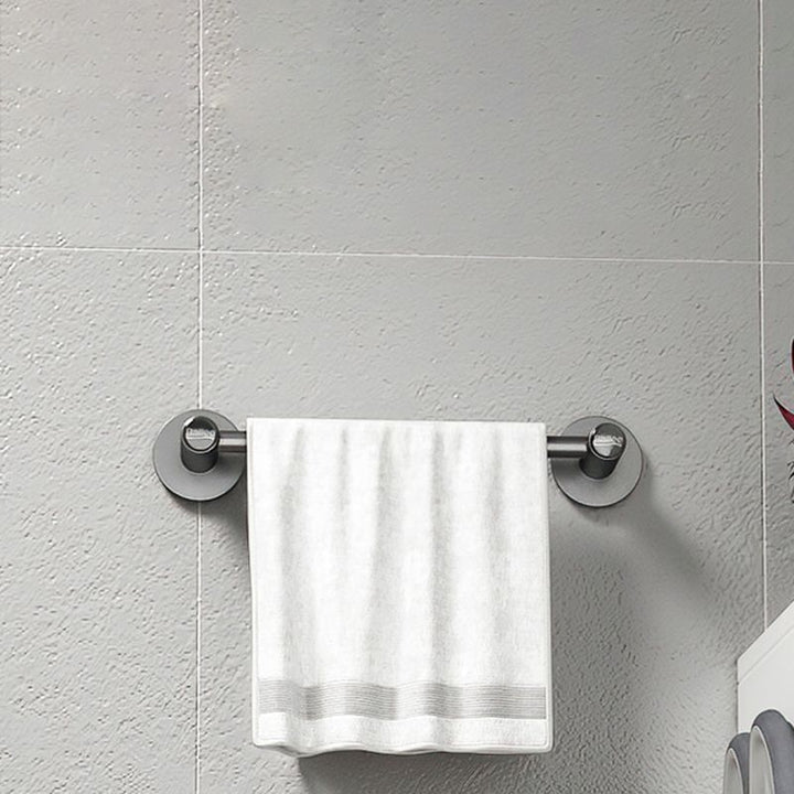 BowLift | 2-piece modern bathroom accessory set metal slipper rack/towel bar
