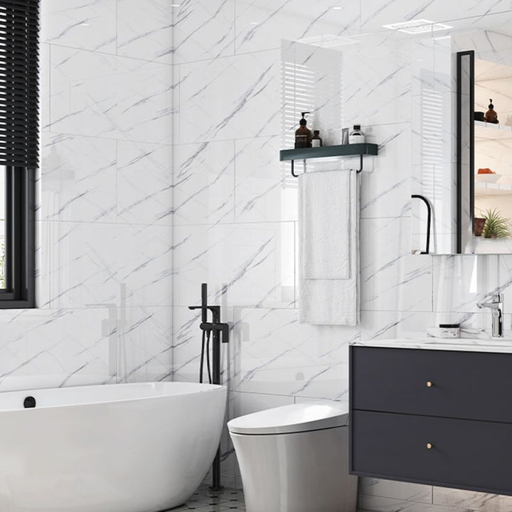 BowLift | Modern single plate peel and stick waterproof back wall tile for the bathroom