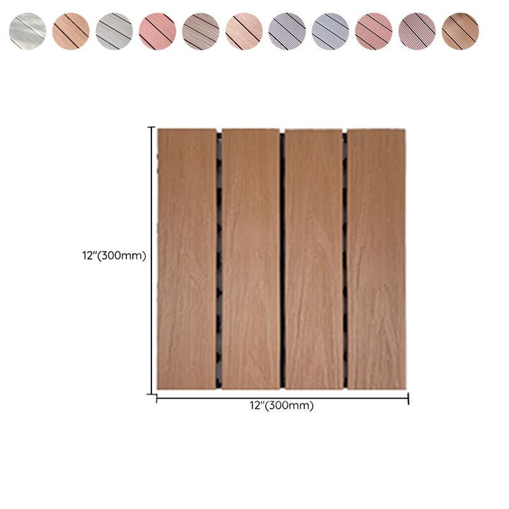 BowLift | Square Engineer Wooden Floor Water Repellent Smooth Tile for Patio Garden