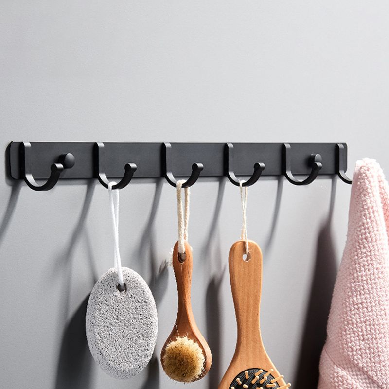 BowLift | Modern Bathroom Accessory Set Silver/Black Bathroom Accessory Kit