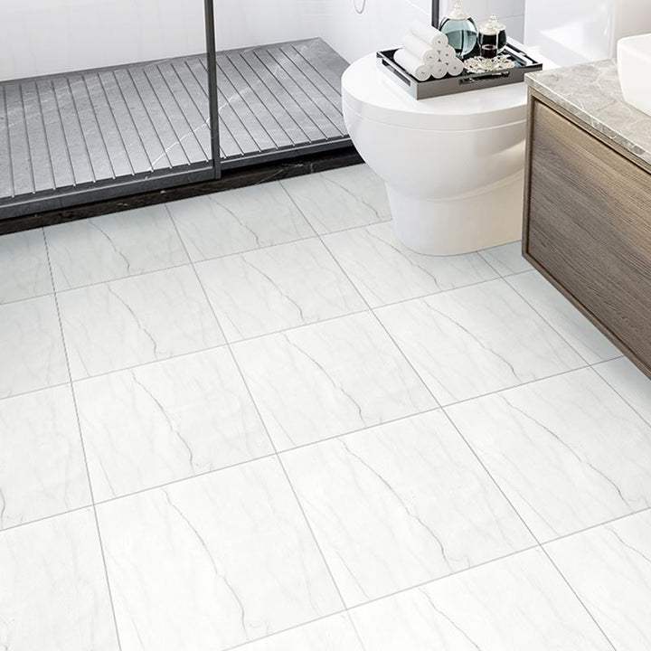BowLift | Square Bathroom PVC Flooring 12" x 12" x 0.07 mm Peel and Stick Vinyl Flooring