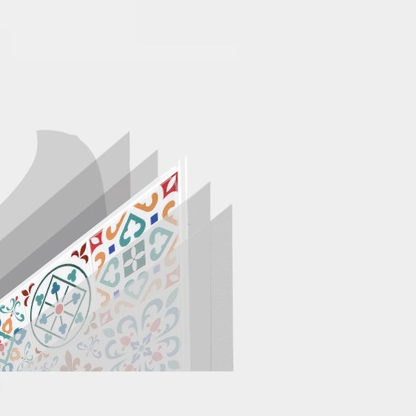 BowLift | Square Print Plastic Peel & Stick Tile Field Tile for Backsplash Wall