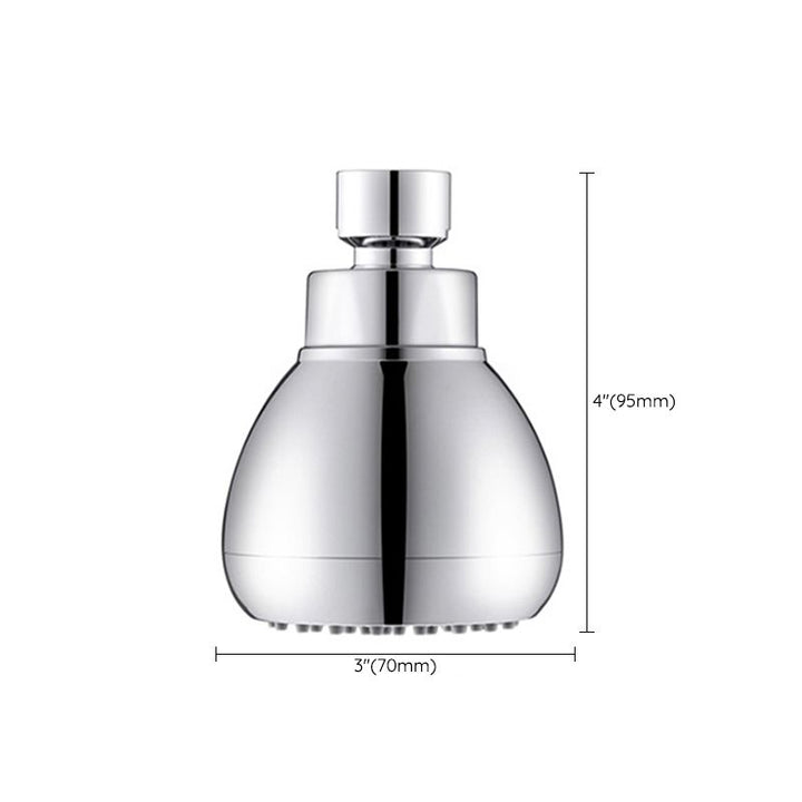 BowLift | Silver Round Shower Head Standard Spray Pattern Wall Mounted Shower Head