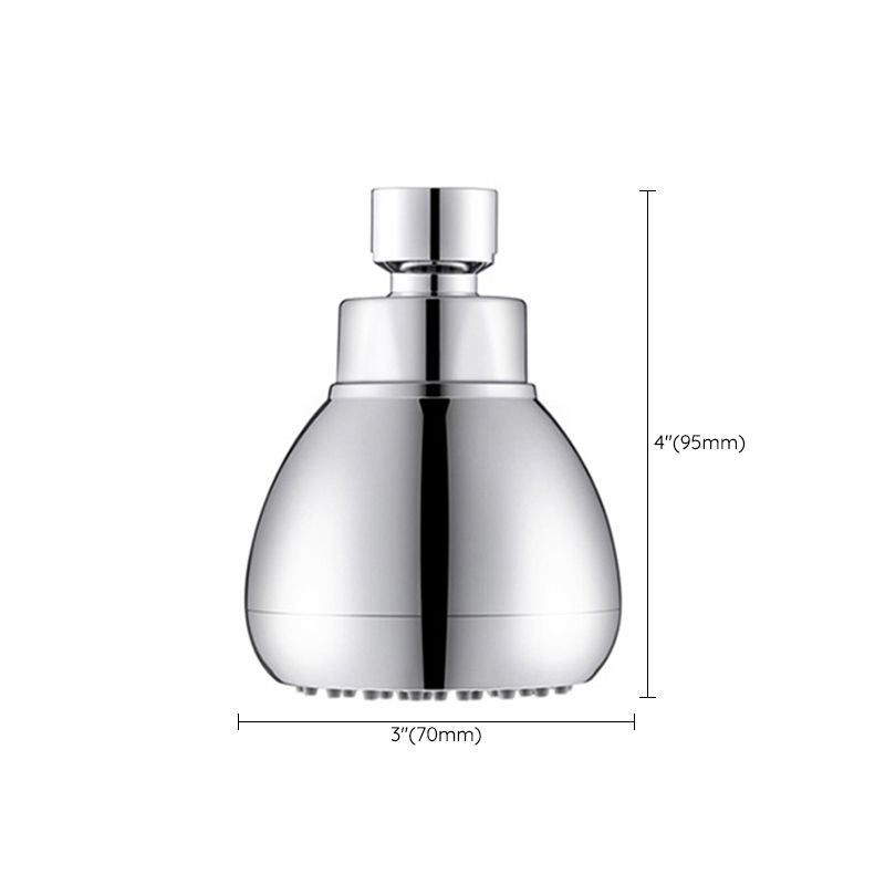 BowLift | Silver Round Shower Head Standard Spray Pattern Wall Mounted Shower Head