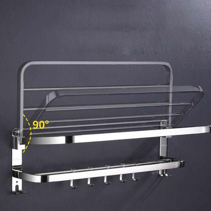 BowLift | Modern Bathroom Set Stainless Steel Bathroom Shelf Bathroom Accessory Set